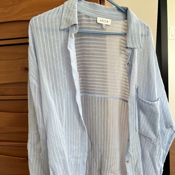 Sheer button down shirt - Picture 2 of 5